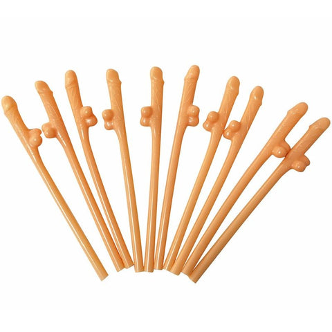 Dicky Sipping Bachelorette Party Straws (10 pack) - Bachelorette and Bucks