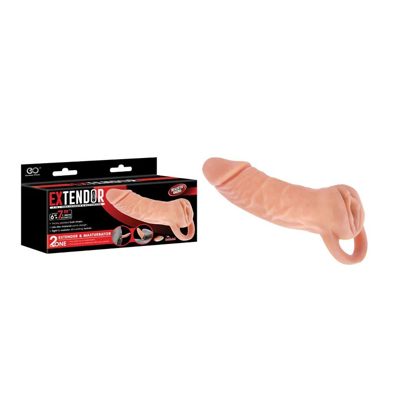 Extendor 2-in-1 Penis Extender & Masturbator - - Penis Sleeves and Extenders