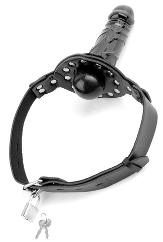 Fetish Fantasy Deluxe BDSM Play Ball Gag with Dildo - Bondage Gags and Bits