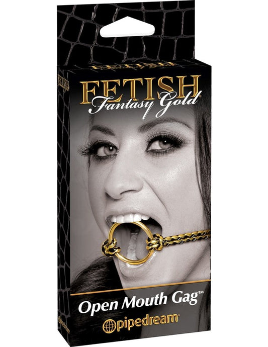 Fetish Fantasy Gold BDSM Play Open Mouth Gag - Bondage Gags and Bits