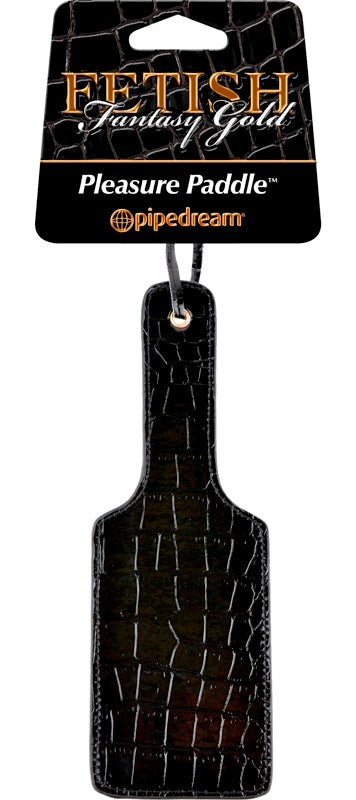 Fetish Fantasy Gold Pleasure Bondage Paddle Black - - Paddles And Slappers