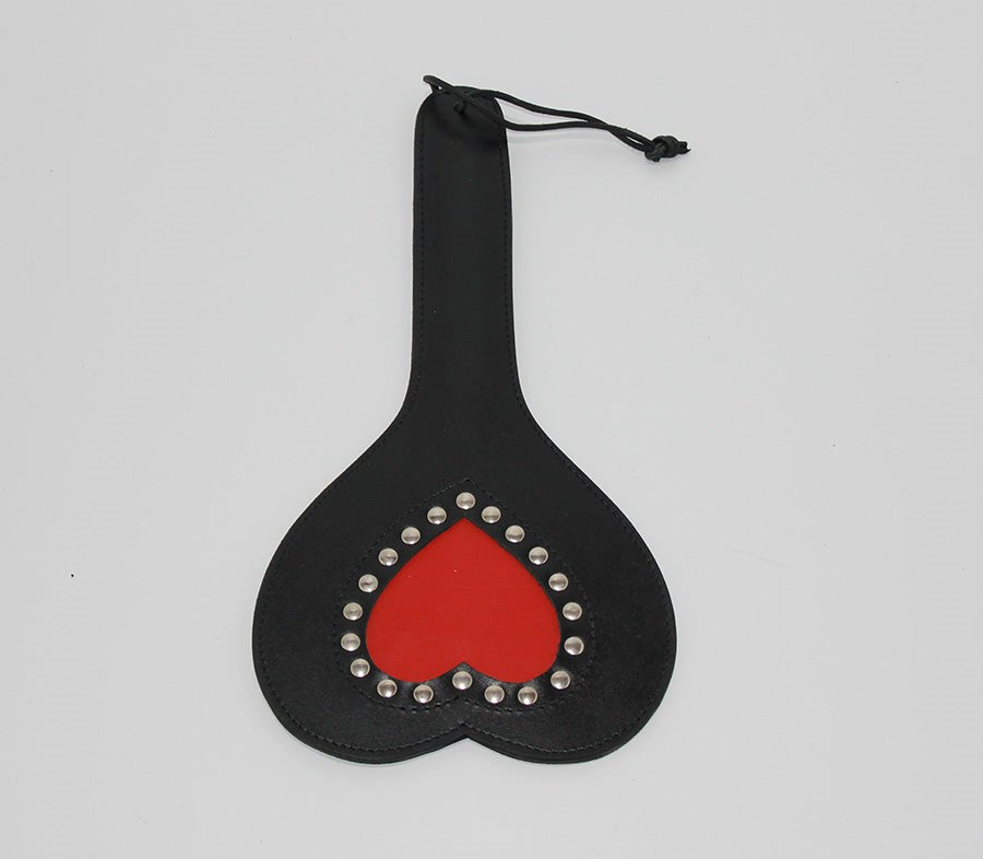 Fetish wealth Slapper Leather Heart - - Paddles And Slappers