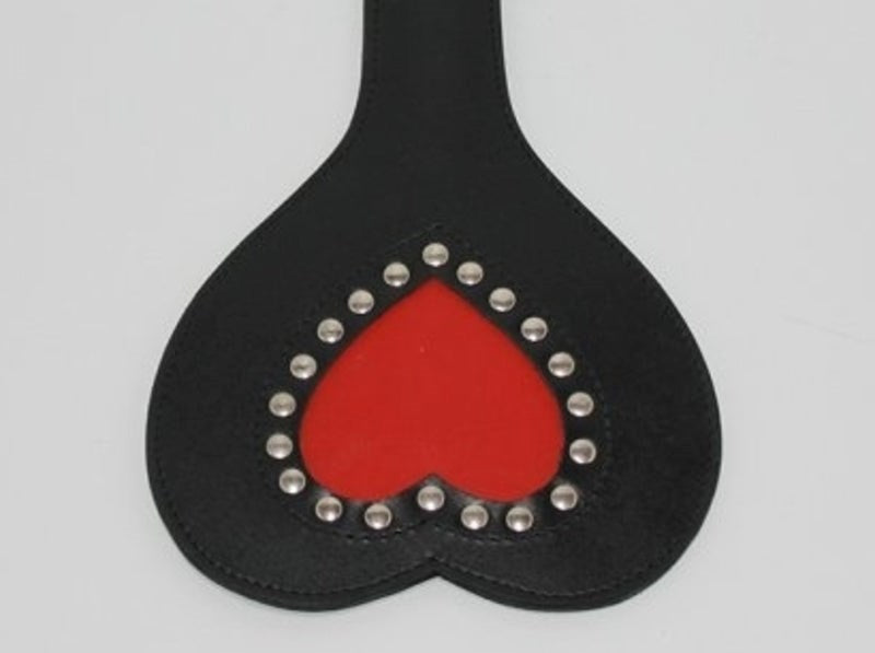 Fetish wealth Slapper Leather Heart - - Paddles And Slappers