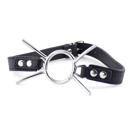 Grained Leather Spider Mouth Gag - Bondage Gags and Bits