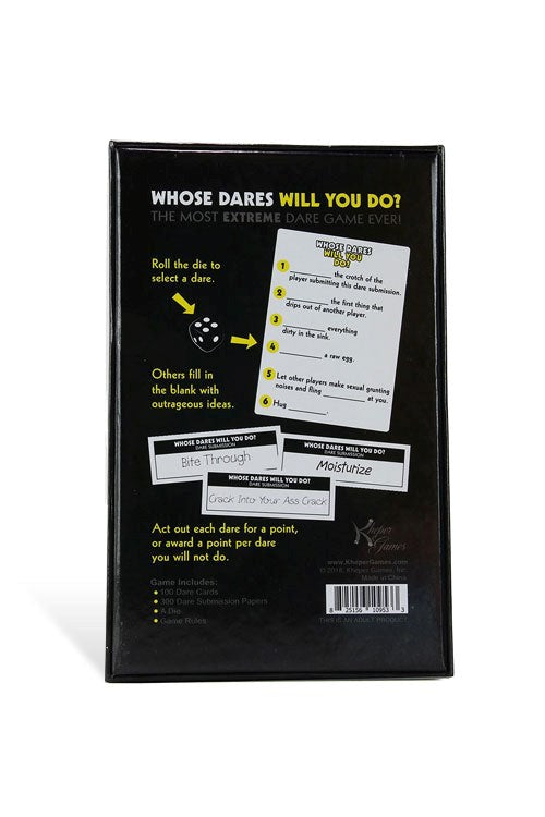 Kheper Whose Dares Will You Do Adult Game - Sex Games, Coupons and Tricks