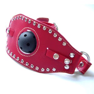 Kinky Leather Ball Gag - Bondage Gags and Bits