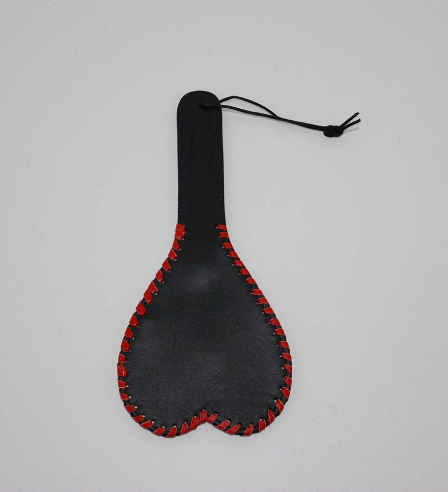 Kitties playpen Heart Shaped Leather Paddle 28cm - - Paddles And Slappers