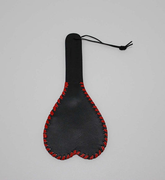 Kitties playpen Heart Shaped Leather Paddle 28cm - Paddles And Slappers