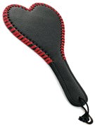 Kitties playpen Heart Shaped Leather Paddle 28cm - - Paddles And Slappers