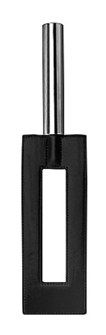 Leather Gap Paddle Black - Paddles And Slappers