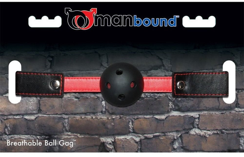 Manbound Breathable Ball Gag - - Bondage Gags and Bits