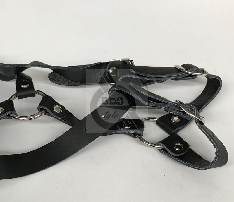 Muzzle Bondage Ball Gag Head Harness - - Bondage Gags and Bits