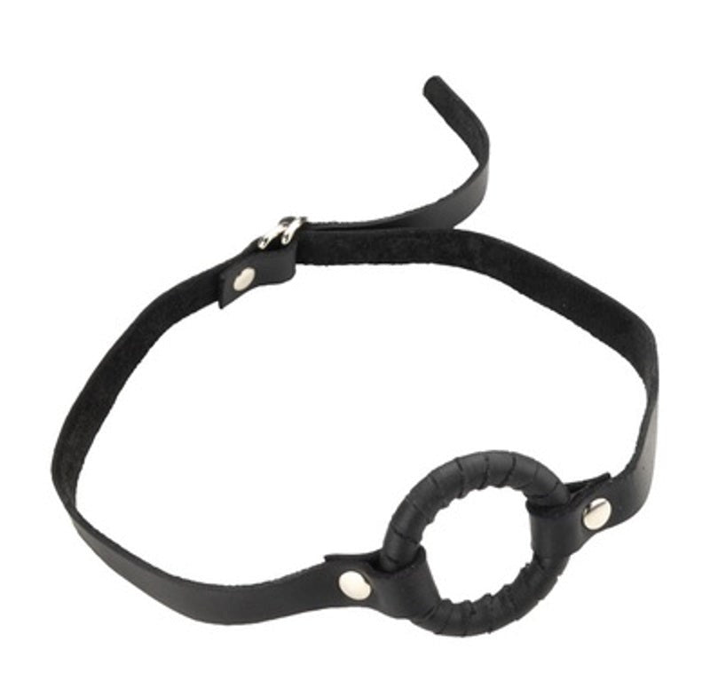 O-Ring Gag With D-Ring Closure - - Bondage Gags and Bits