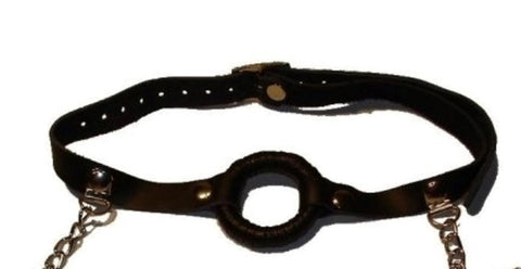 O-Ring Gag with Nipple Clamps Light - Bondage Gags and Bits