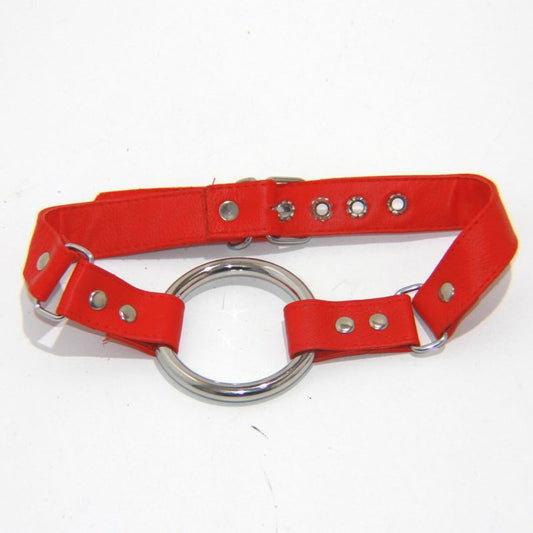 Open Mouth Gag With Metal O Ring Large - Bondage Gags and Bits