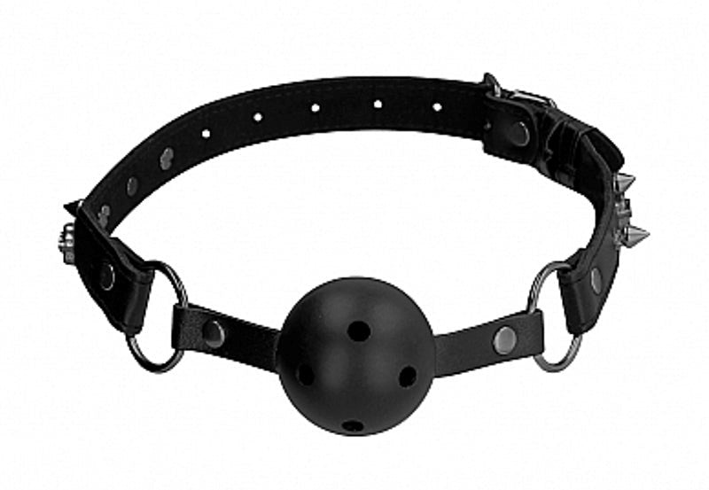 Ouch! Skull and Bones Breathable Ball Gag - - Bondage Gags and Bits