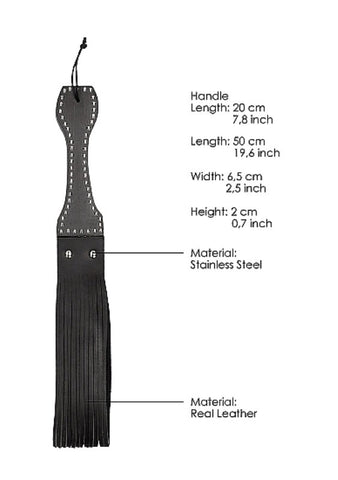 Pain Leather Belt Slapper with Multi-Looped Tails - Paddles And Slappers