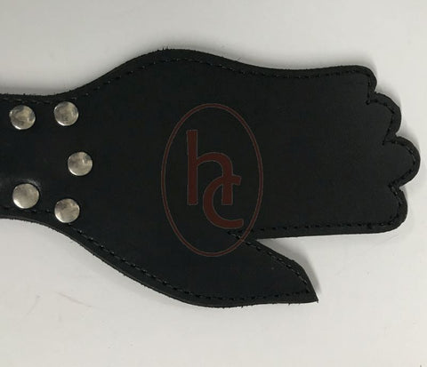 Puppy Cage Leather Hand Paddle - Paddles And Slappers