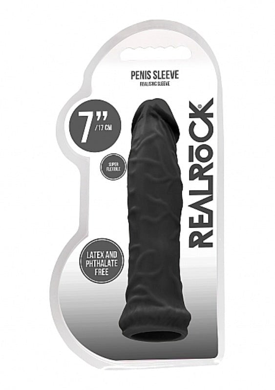 Realrock Skin Penis Sleeve 6 inch - - Penis Sleeves and Extenders