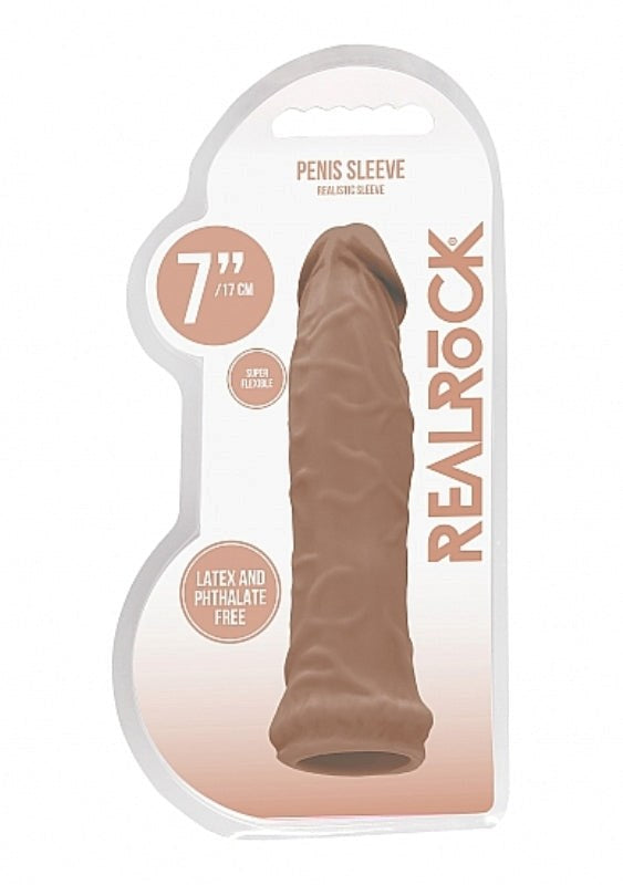 Realrock Skin Penis Sleeve 6 inch - - Penis Sleeves and Extenders