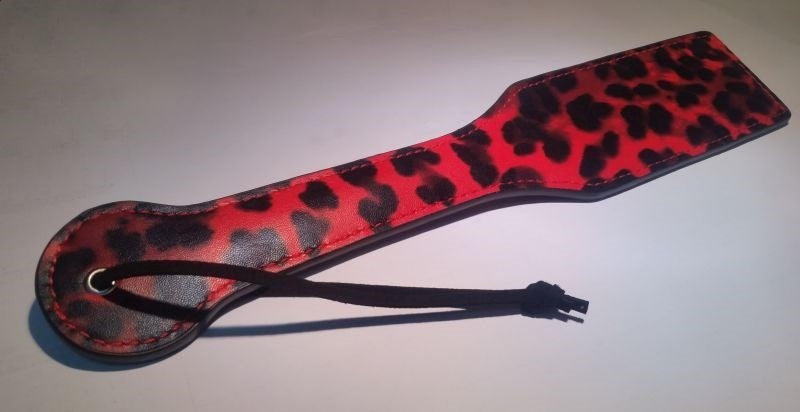 Red Leopard Paddle - - Paddles And Slappers