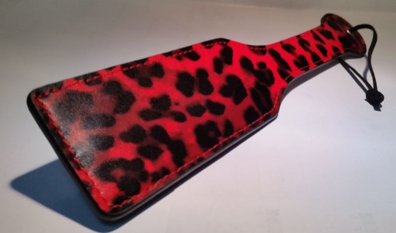 Red Leopard Paddle - - Paddles And Slappers