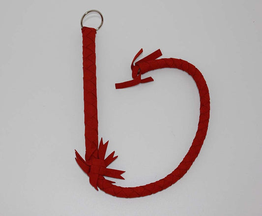 Red Soft Leather Metal O Ring - Bondage Gags and Bits