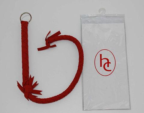 Red Soft Leather Metal O Ring - Bondage Gags and Bits