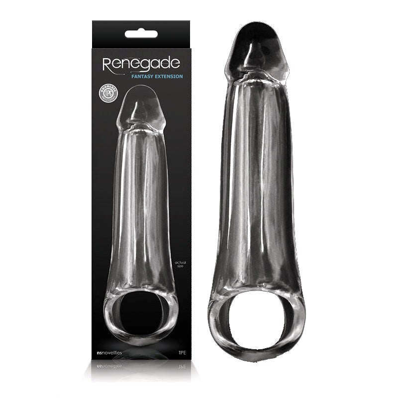 Renegade Fantasy Extenstion - Clear - - Penis Sleeves and Extenders