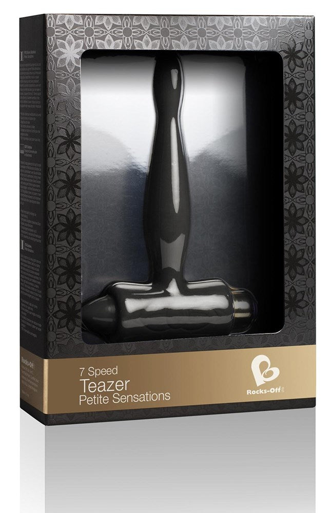 Rocks Off Petite Sensations Teazer Anal Vibrator Black - - Butt Plugs