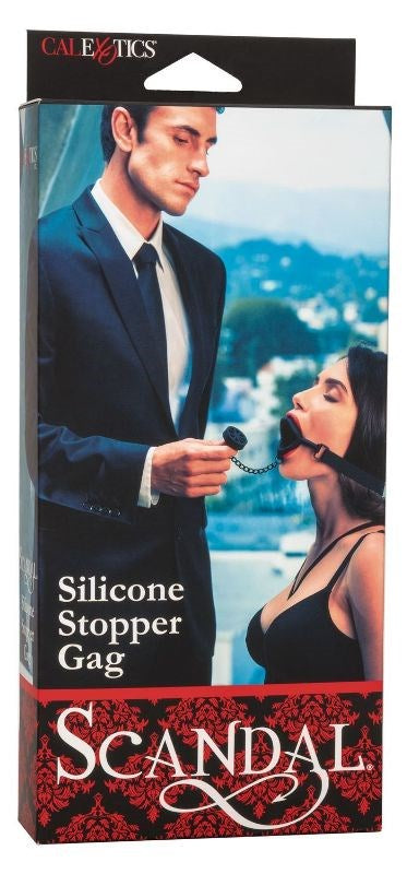 Scandal Silicone Stopper Gag - Bondage Gags and Bits