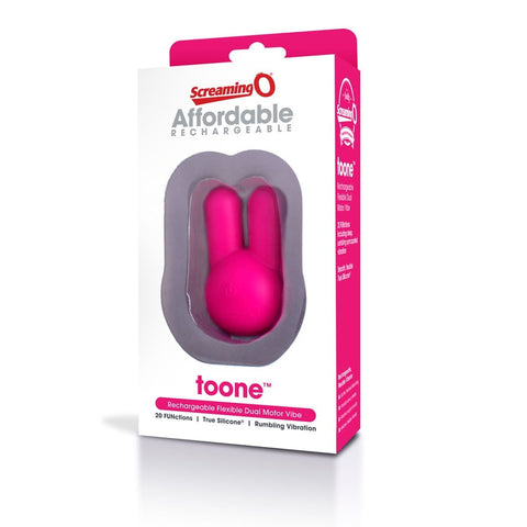 Screaming O toone Flexible Rechargeable Vibrator Pink 6 Pack - Personal Massagers