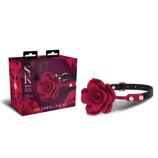 Secret Kisses Rosegasm Bloom Silicone Gag - Bondage Gags and Bits