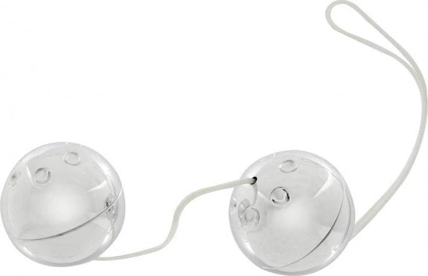 Seven Creations Silver Plastic Boxed Duo Ben Wa Balls - - Love Eggs and Kegel Exercisers