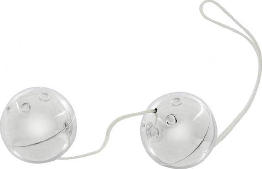Seven Creations Silver Plastic Boxed Duo Ben Wa Balls - Love Eggs and Kegel Exercisers
