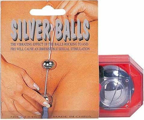 Seven Creations Silver Plastic Boxed Duo Ben Wa Balls - - Love Eggs and Kegel Exercisers