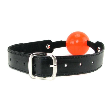 Sex & Mischief Solid Red Ball Gag - Bondage Gags and Bits