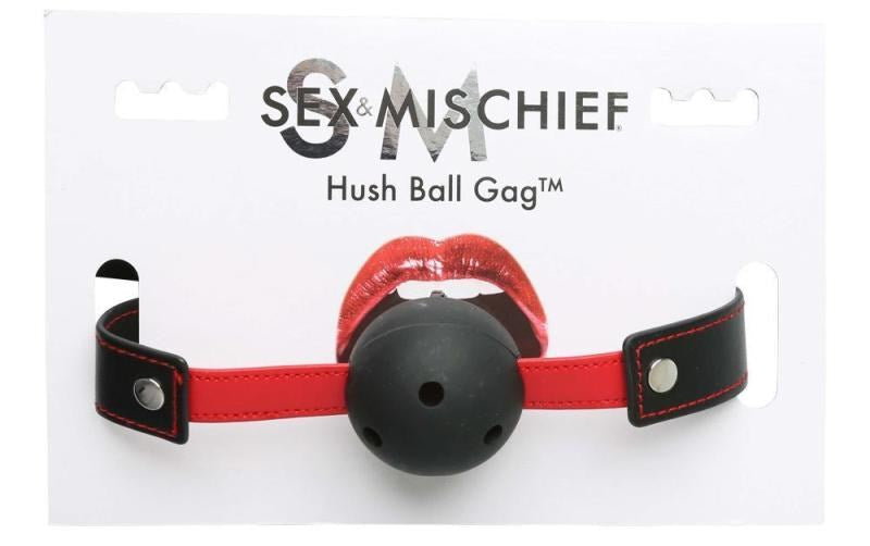 Sex and Mischief Hush Ball BDSM Mouth Gag - - Bondage Gags and Bits