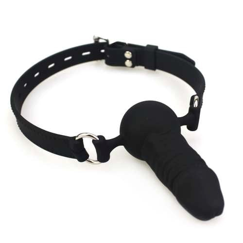 Silicone Strap Fantasy Gag - - Bondage Gags and Bits