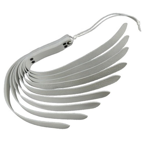 Spartacus 9 Straps White Slapper 20 inches - Paddles And Slappers