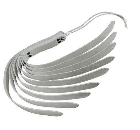 Spartacus 9 Straps White Slapper 20 inches - Paddles And Slappers