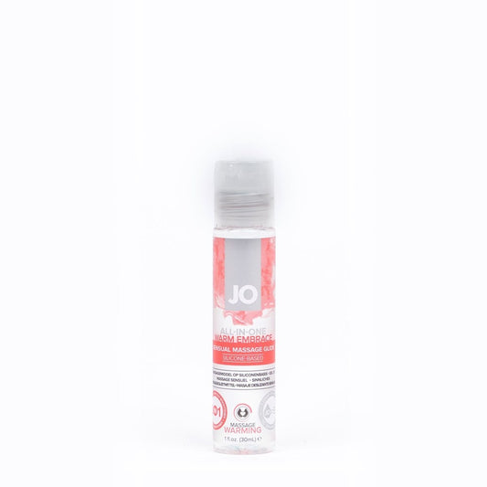 System JO All In One Massage Glide Warming Oil 30ml - Silicone Based Lubes
