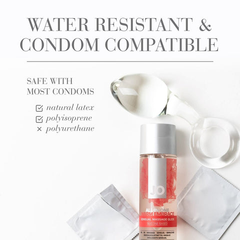 System JO All In One Massage Glide Warming Oil 30ml - Silicone Based Lubes