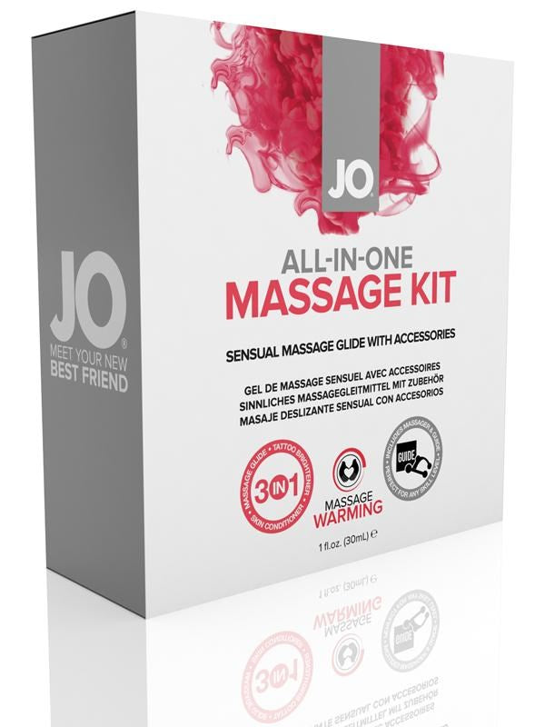 System JO All In One Warming Massage Glide Kit 3x30ml - - Massage Oils and Lubricants