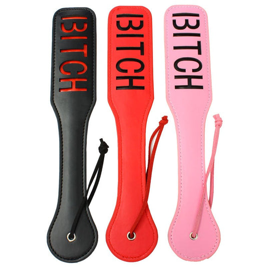 Twisted Knuckle Paddle with BITCH inlayed - Paddles And Slappers