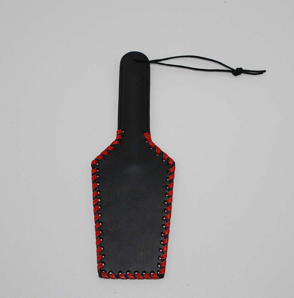 Whip it baby Rectangular 32cm Leather Paddle - - Paddles And Slappers