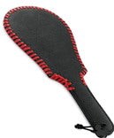 Whipped Ass Oval Leather Paddle 35cm - - Paddles And Slappers