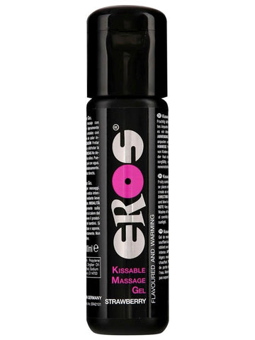 EROS Kissable Massage Gel STRAWBERRY 100ml - Water Based Lubes