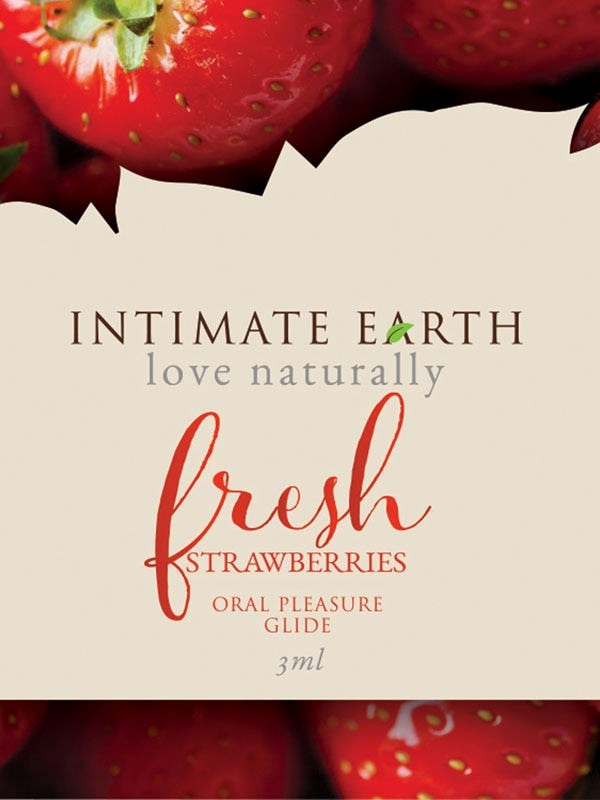 Intimate Earth Fresh Strawberry 3ml Foil - Massage Oils and Lubricants