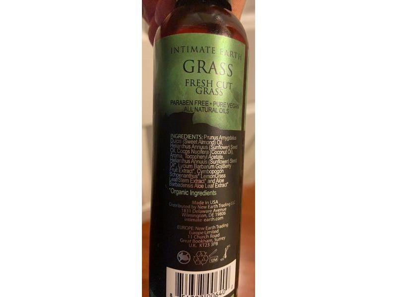 Intimate Earth Grass Massage Oil 120ml - Massage Oils and Lubricants